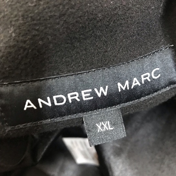 Andrew Marc Asymmetrical Zip Wing Collar Long Coat - Picture 5 of 7